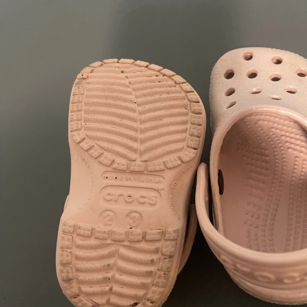 CROCS Kids Rose Gold Sandals - Picture 3 of 4